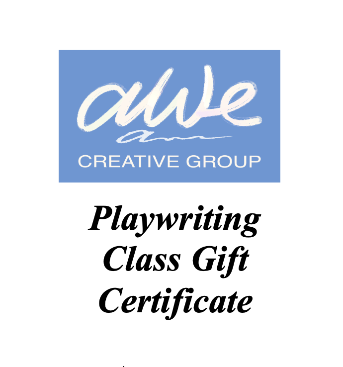 Gift Certificate For Playwriting Classes