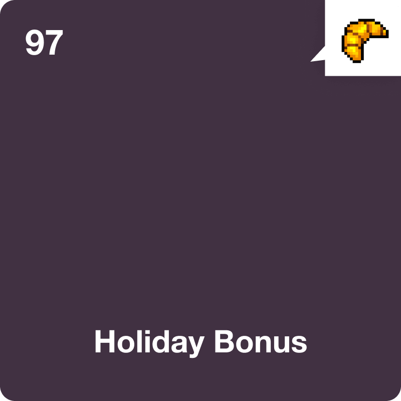 #97 Holiday Bonus