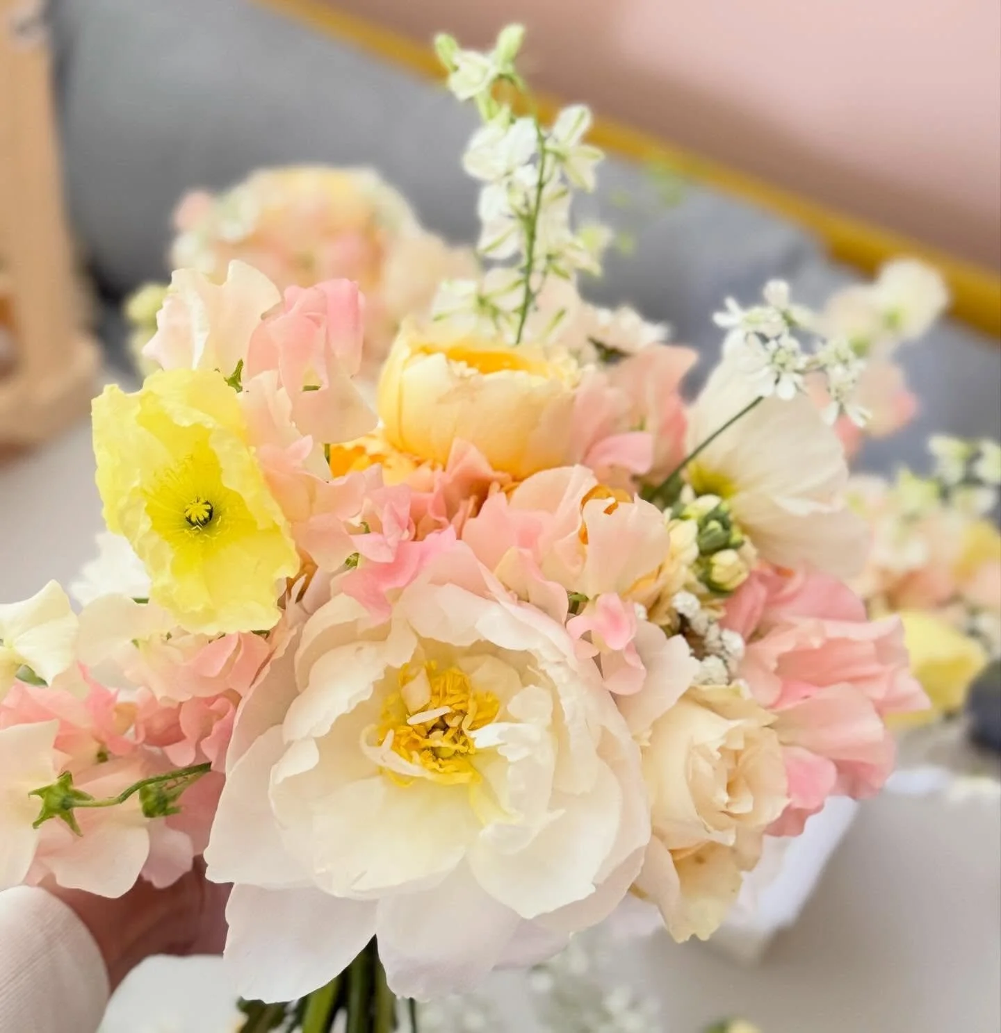 Soft pastels, garden romance, and that just-picked-from-the-field feeling ✨
This bouquet was designed for couples who wanted their day to feel effortless, personal, and quietly unforgettable.

If you&rsquo;re planning your 2027 wedding and dreaming o