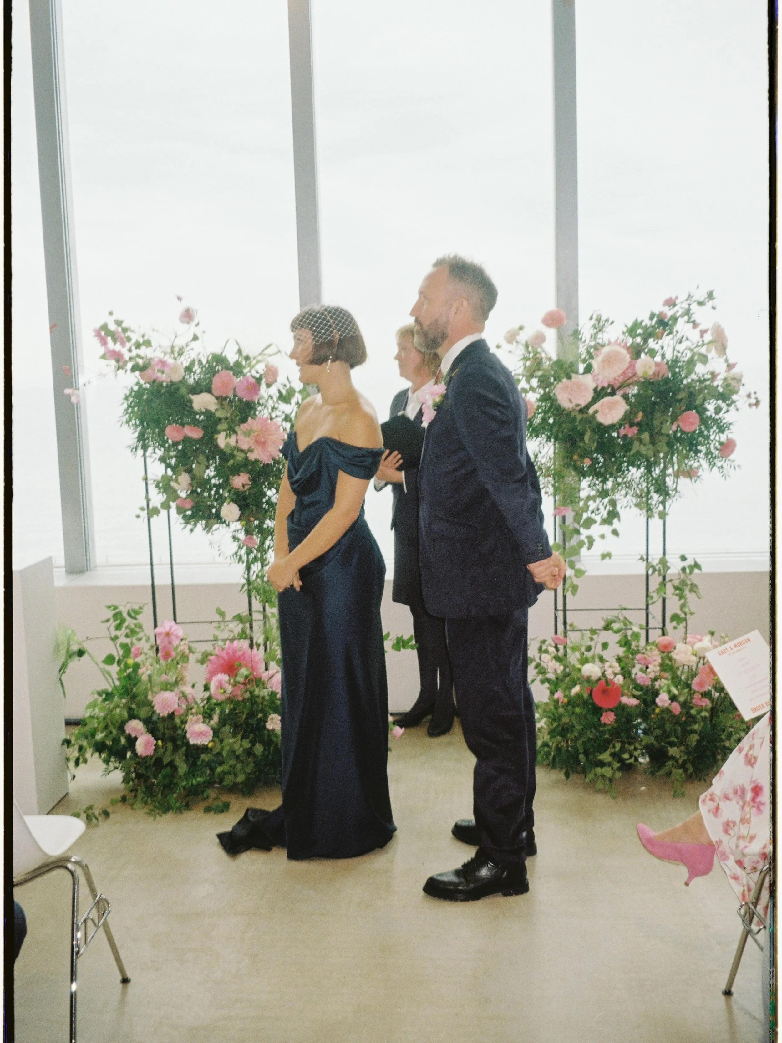 I absolutely adored G&amp;M&rsquo;s garden inspired columns in a city meets whimsical garden romance by the coast. The couple took elements of what they loved and made it truly their own through the language of florals. 

I love how each of my couple
