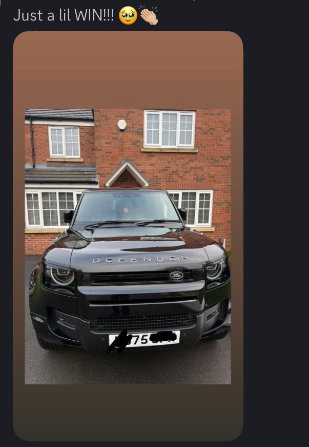 New car paid for by selling wins