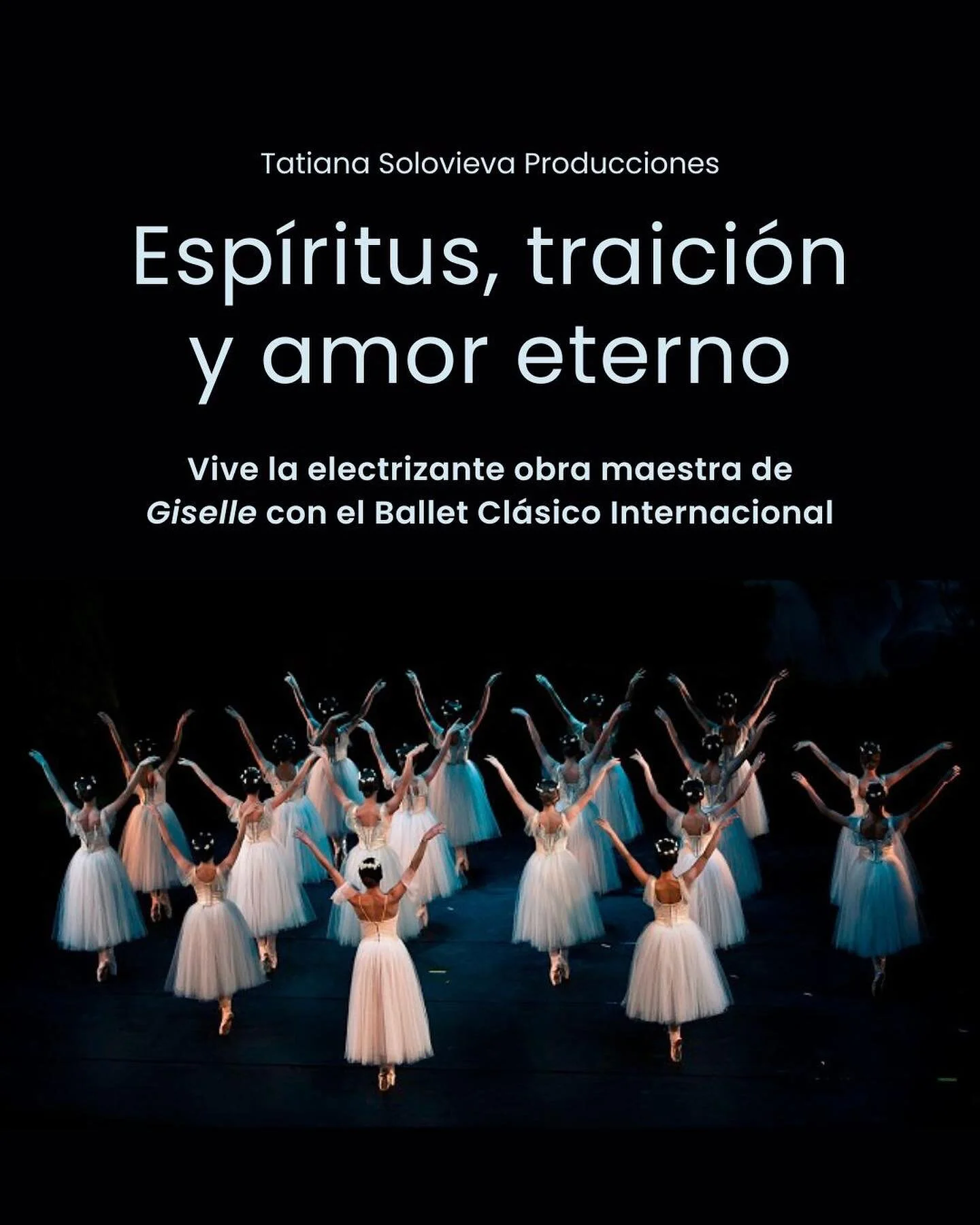 Hace mucho que no traemos Giselle a Espa&ntilde;a y tenemos muchas ganas 😀. 

Vamos a ir compartiendo informaci&oacute;n sobre este ballet que muchos espa&ntilde;oles no conocen, pero deber&iacute;an, porque es verdaderamente hermoso. 

Podr&eacute;