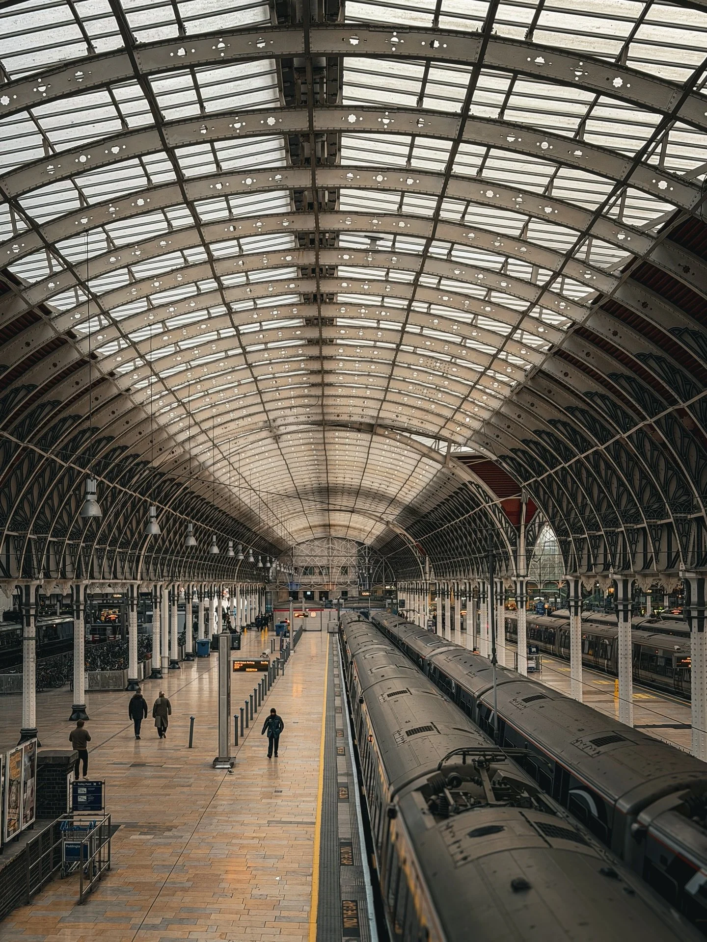 Paddington&rsquo;s Victorian architecture is a stunning blend of engineering ambition and graceful design. Brunel&rsquo;s soaring wrought-iron and glass train shed floods the platforms with light, its elegant arches both strong and beautiful. The car