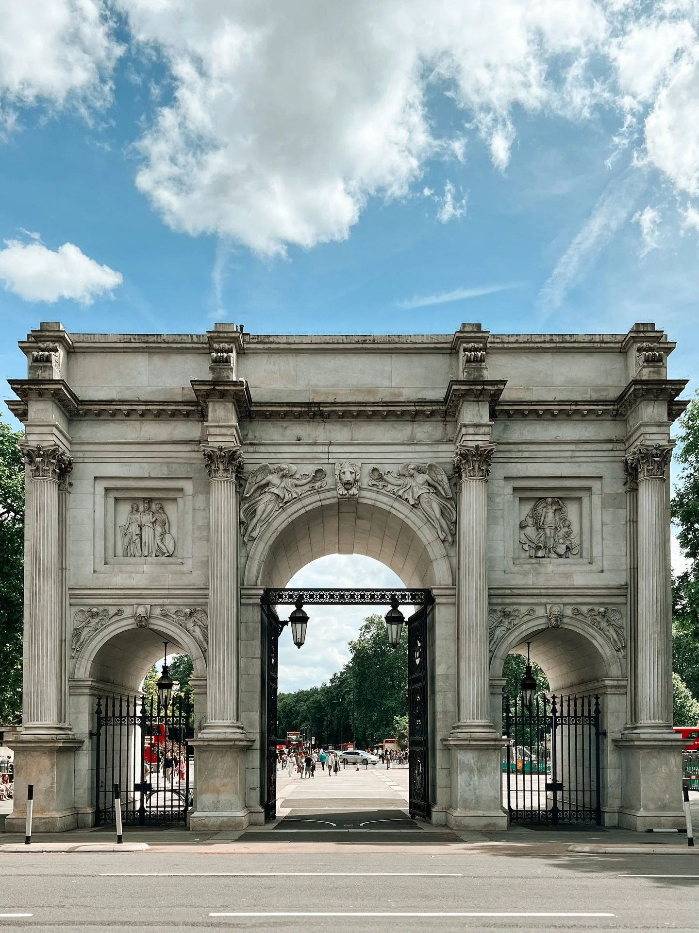 Perhaps my favourite architectural treat is the triumphal arch. A celebration of beauty for beauty&rsquo;s sake. In London we have the mighty Wellington Arch and this smaller but perhaps more beautiful Marble Arch from the flamboyant star of regency 