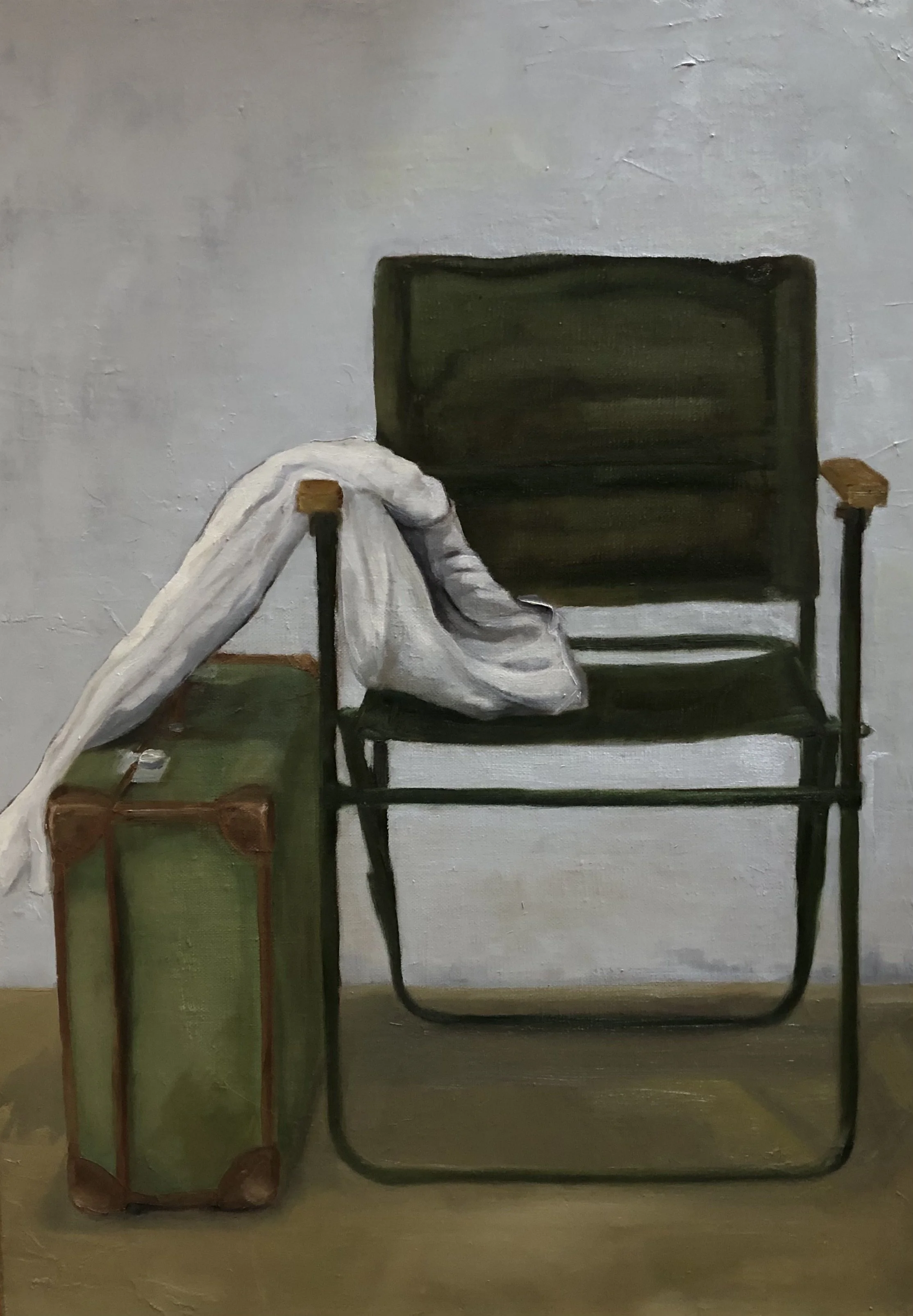 In Transit, oil on canvas, 60 x 42cm, 2024. 