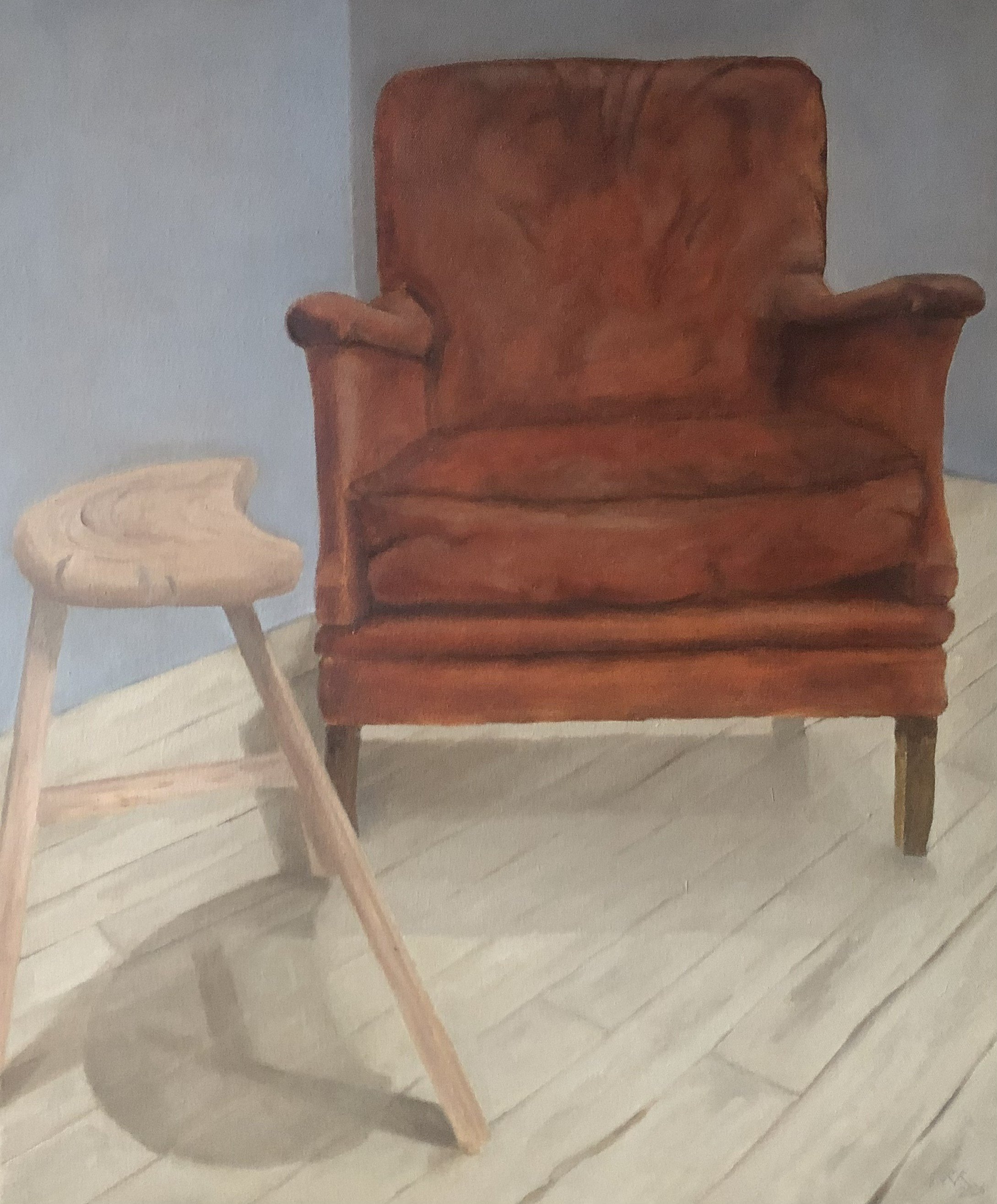 The Cafe - St Ives, oil on canvas, 60 x 50cm, 2026.