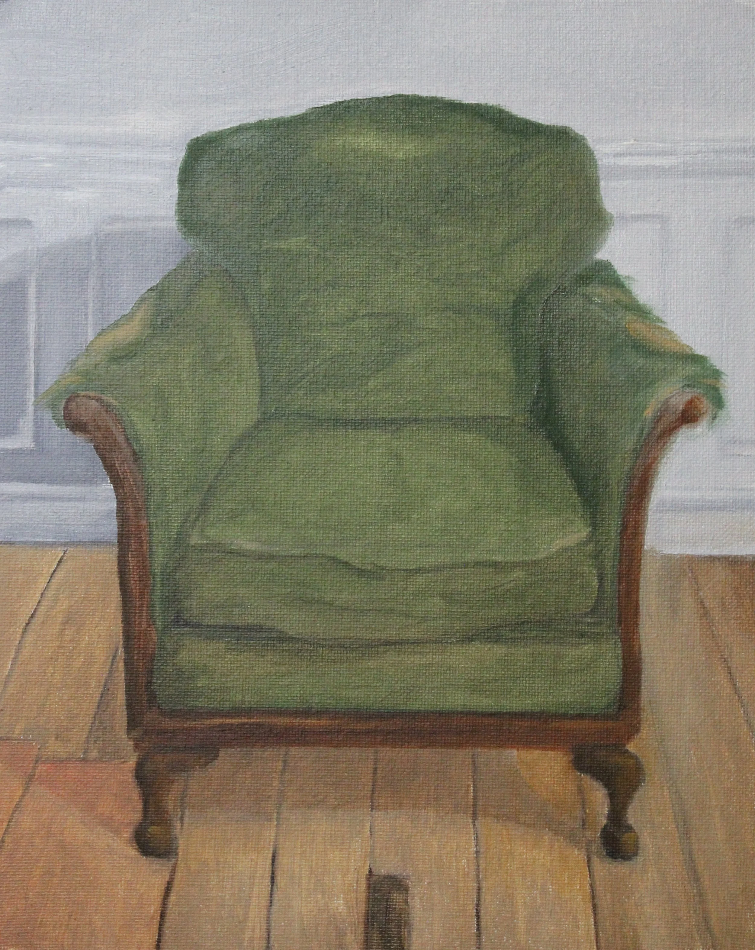At Ease, Oil on canvas board, 25.5 x 20cm, 2026. £95
