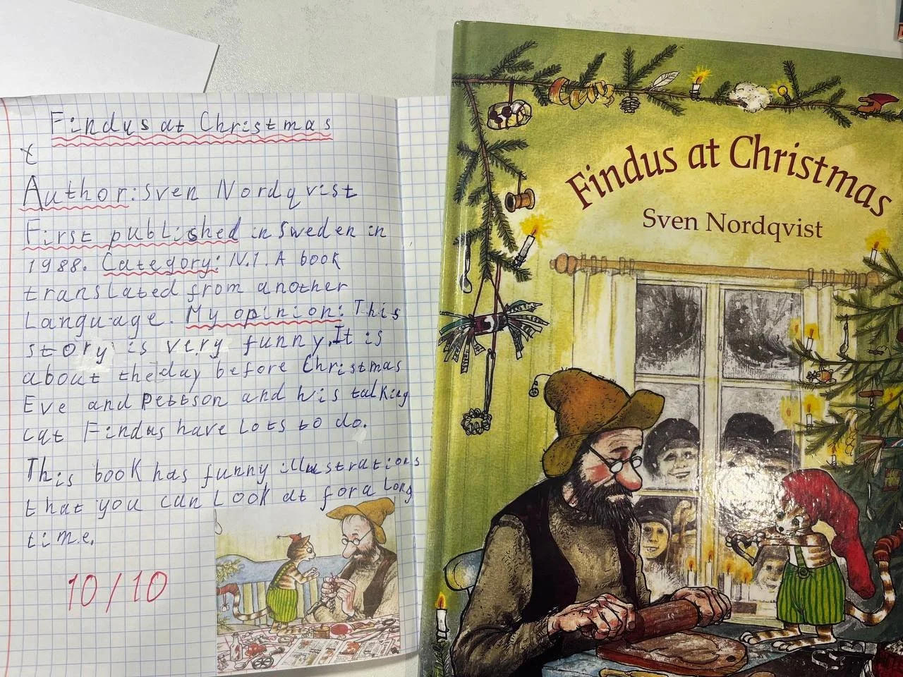 Findus at Christmas book review