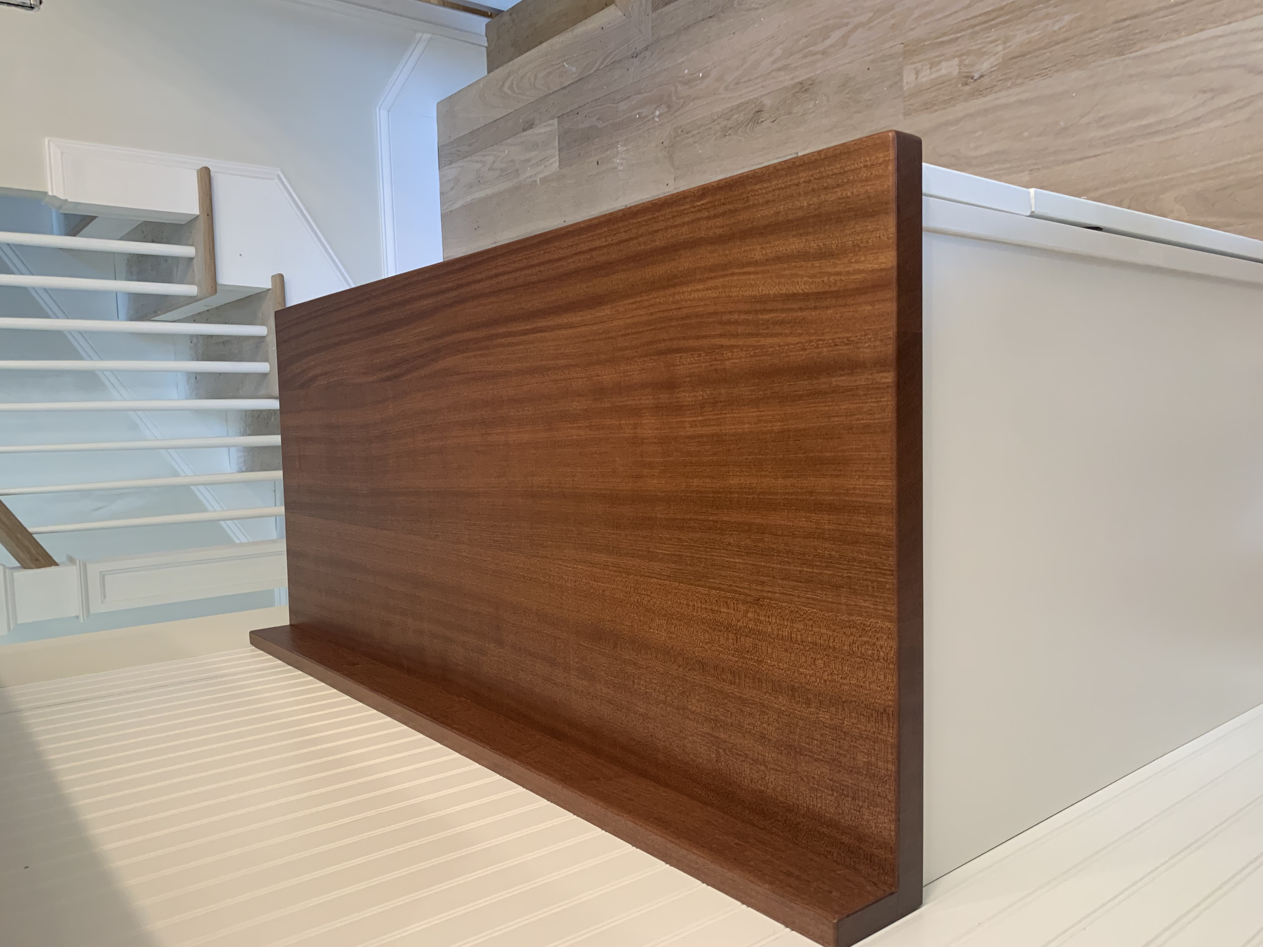 Sapele Countertop for a Laundry Room in Oxford, Maryland
