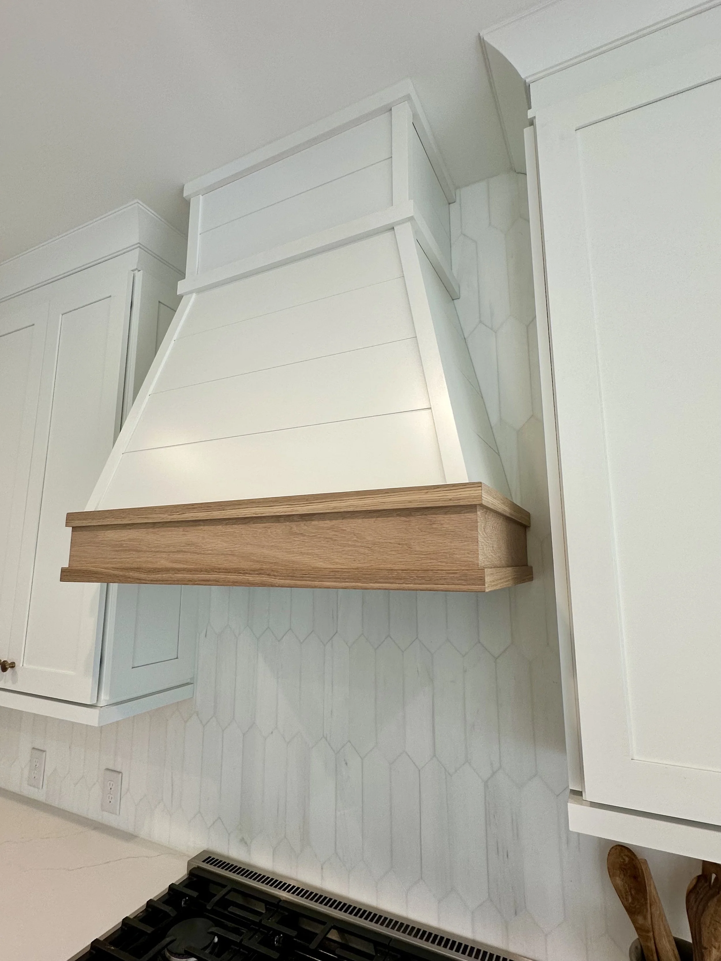 White Oak Hood Trim finished with Rubio Monocoat Natural