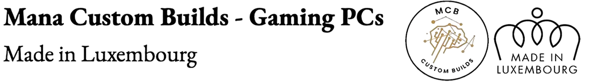 MCB Gaming PCs  Luxembourg - upto 3 Years Warranty