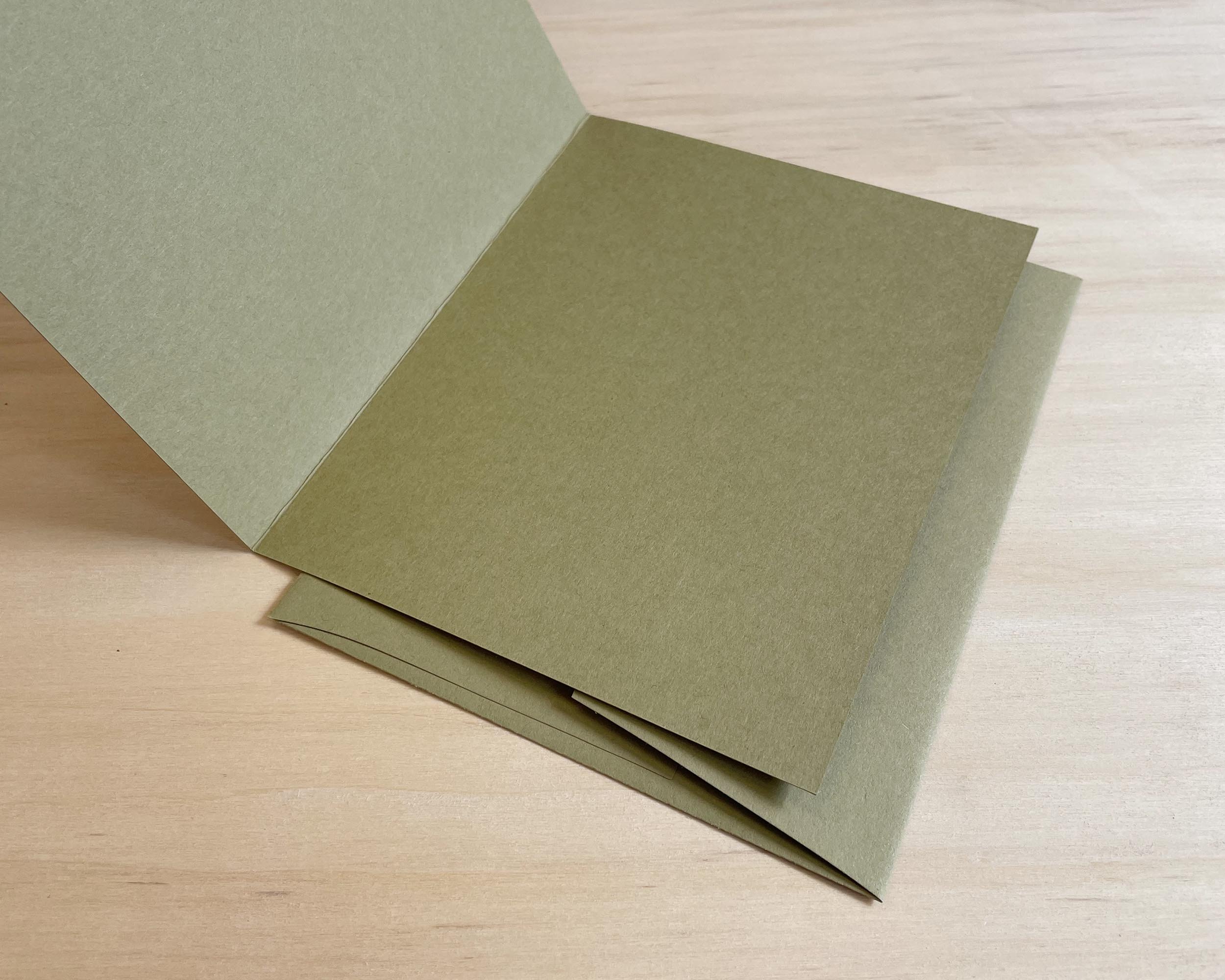 Letterpress Christmas Cards Merry Christmas Tree interior