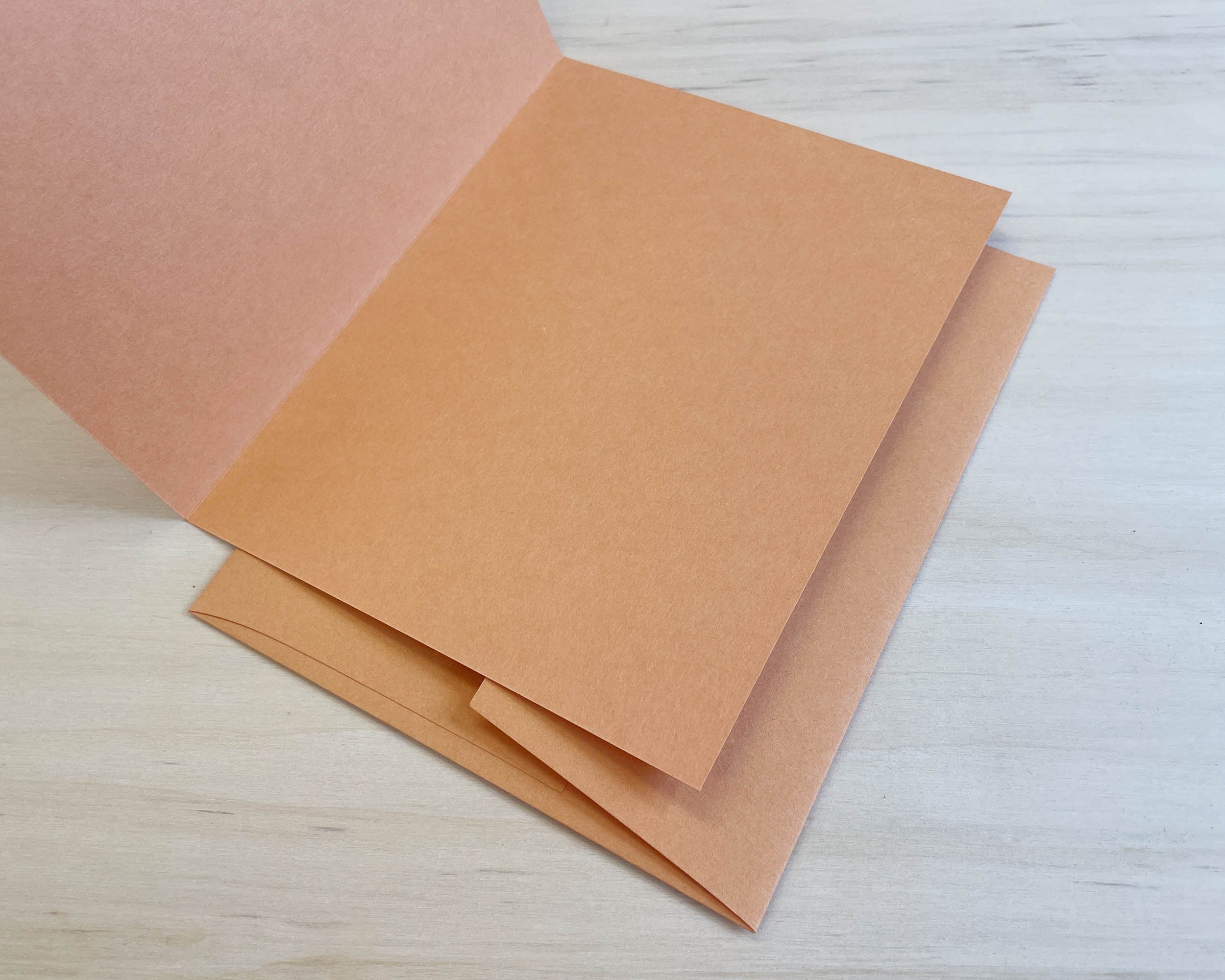 Letterpress greeting card High Five interior