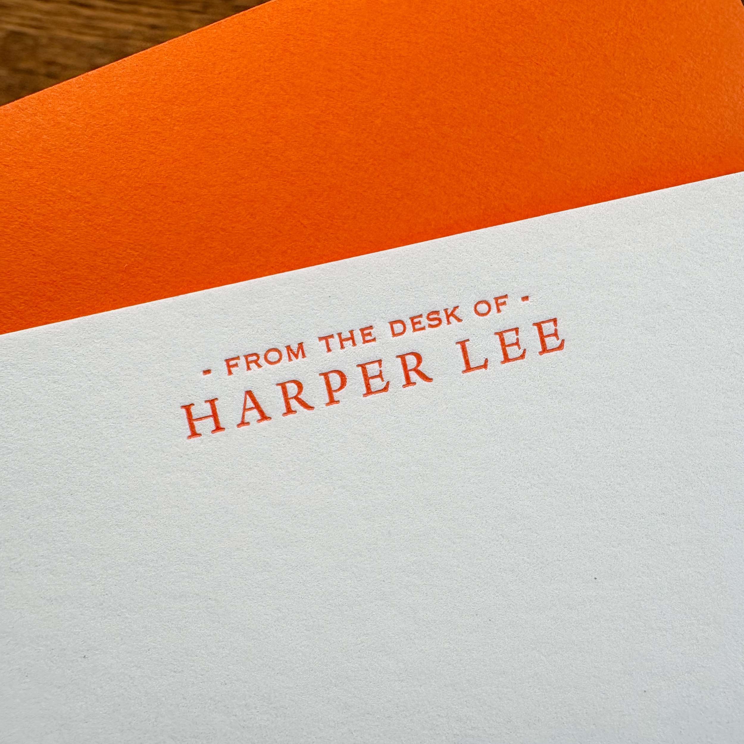 The Lee Personalized Letterpress Notecards