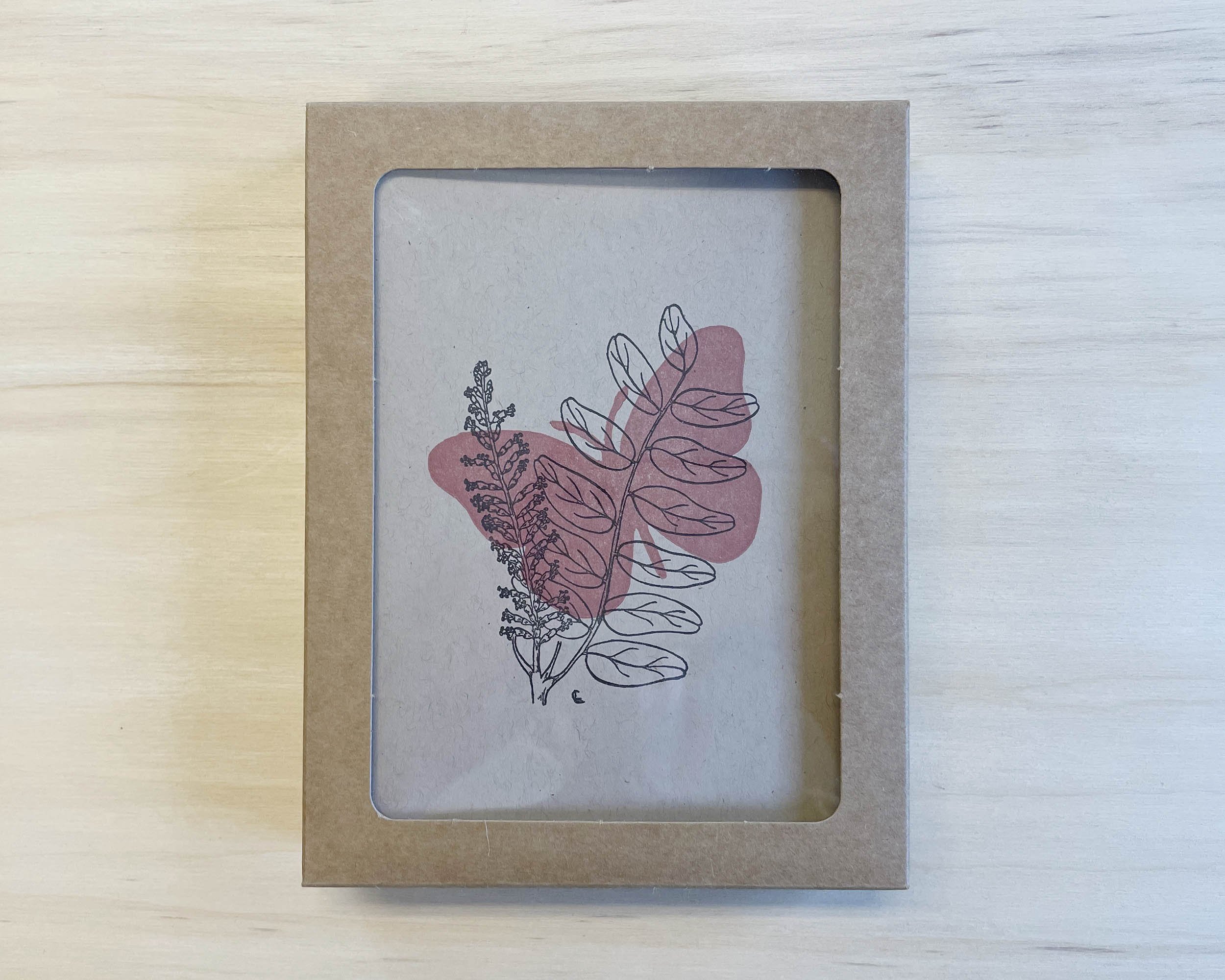Garden letterpress notecards set