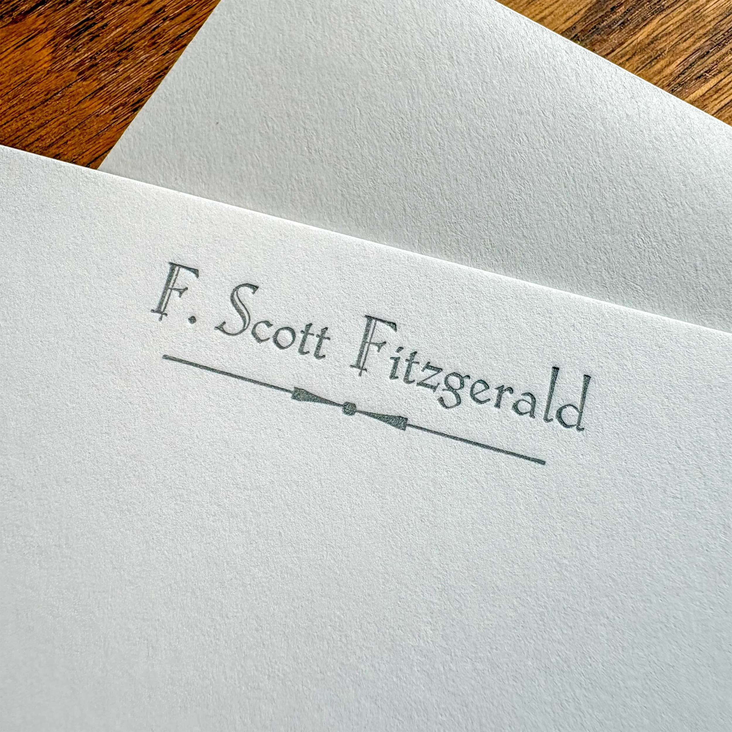 The Fitzgerald Personalized Letterpress Notecards