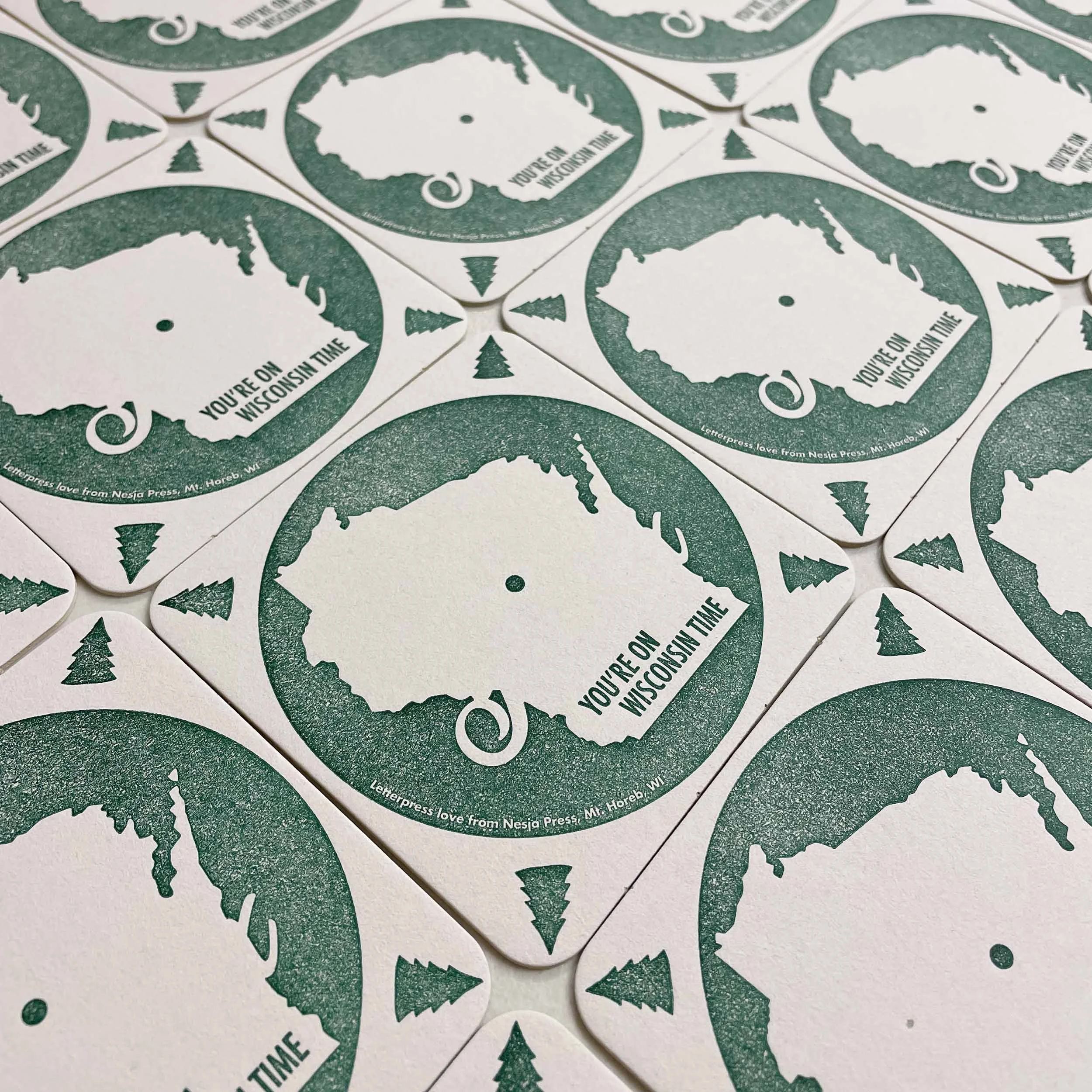 wisconsin-time-letterpress-coasters-green-ink.jpg