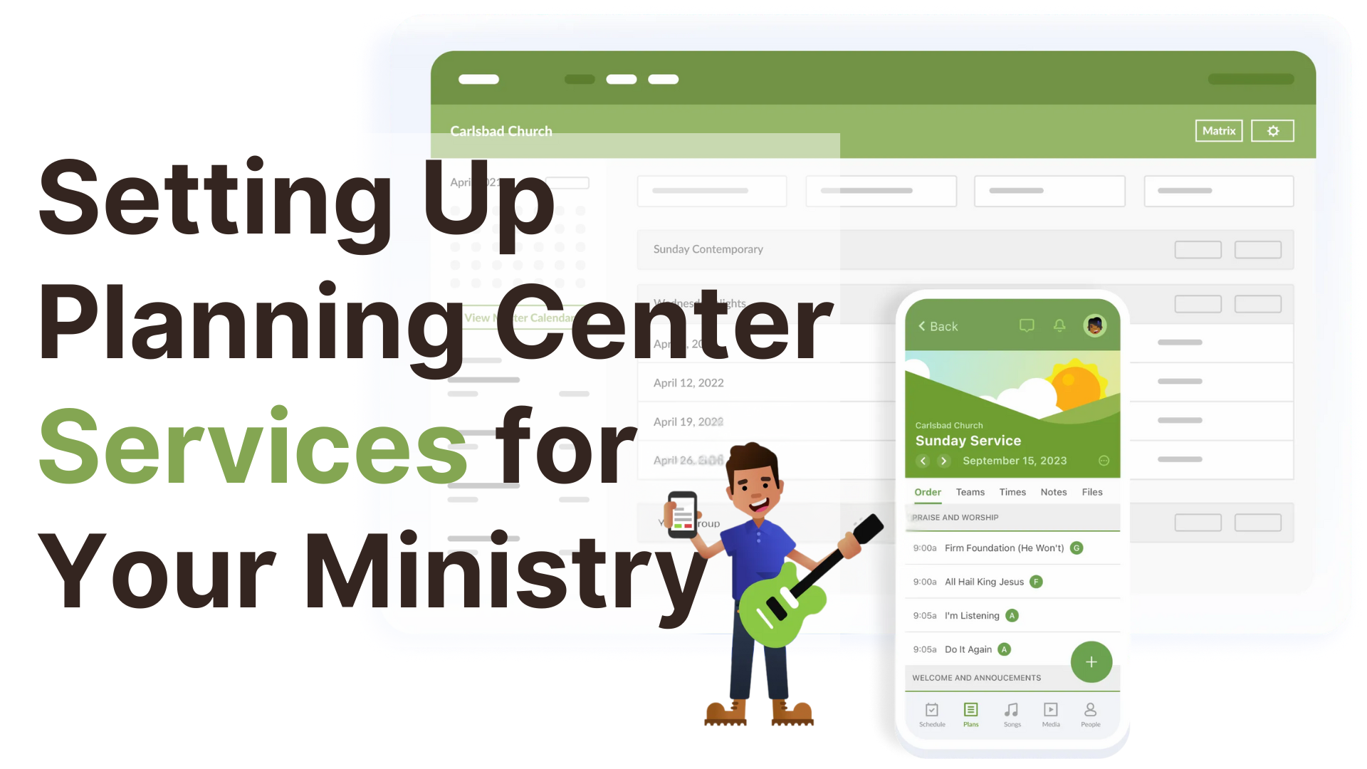 Setting Up Planning Center Services for Your Ministry