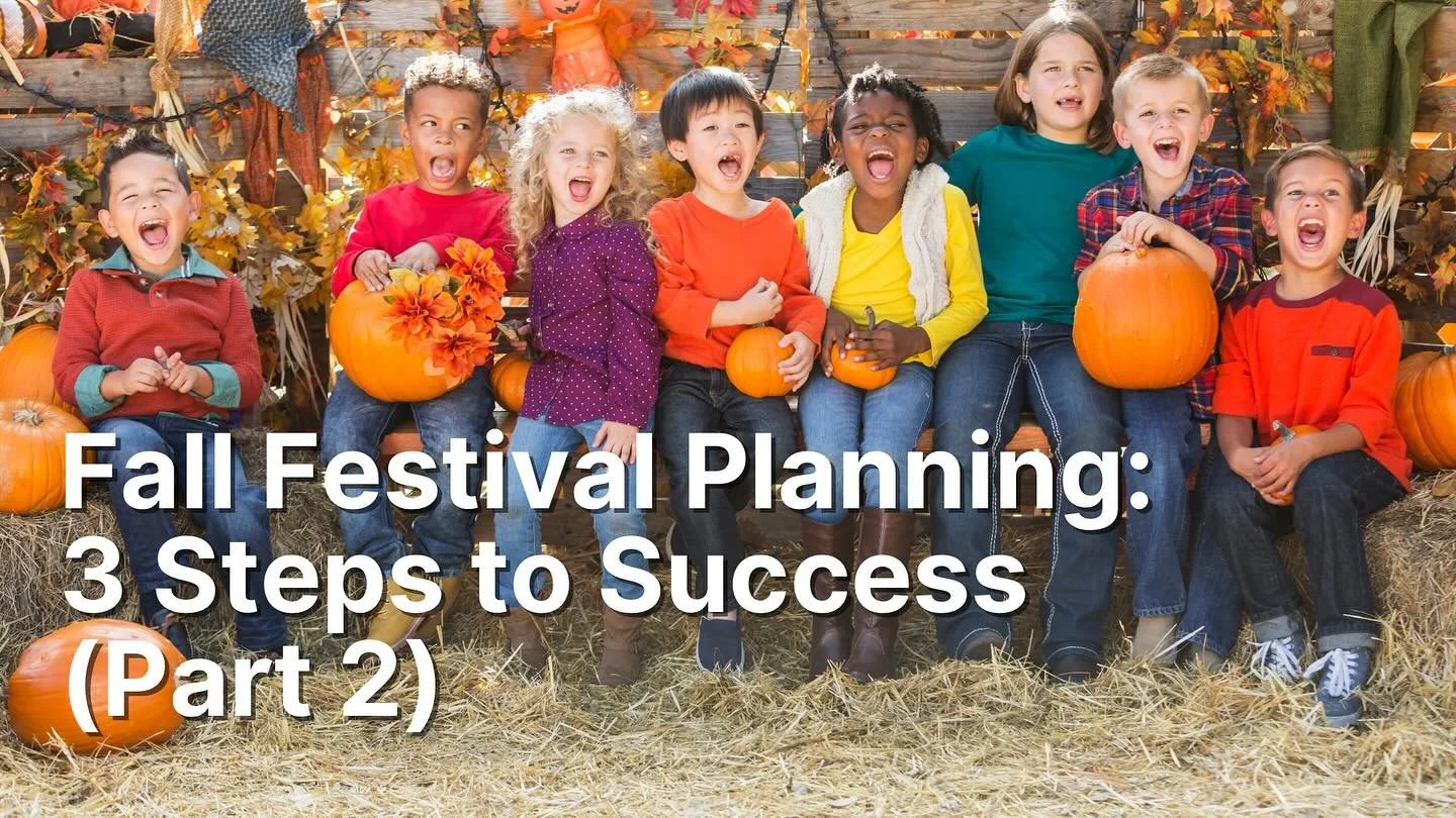 With it being October already, your church&rsquo;s Fall Festival is just around the corner.  But how can you make it a success?  In this week&rsquo;s post, I share part 2 of my Fall Festival Planning series and show you how to make your event the bes