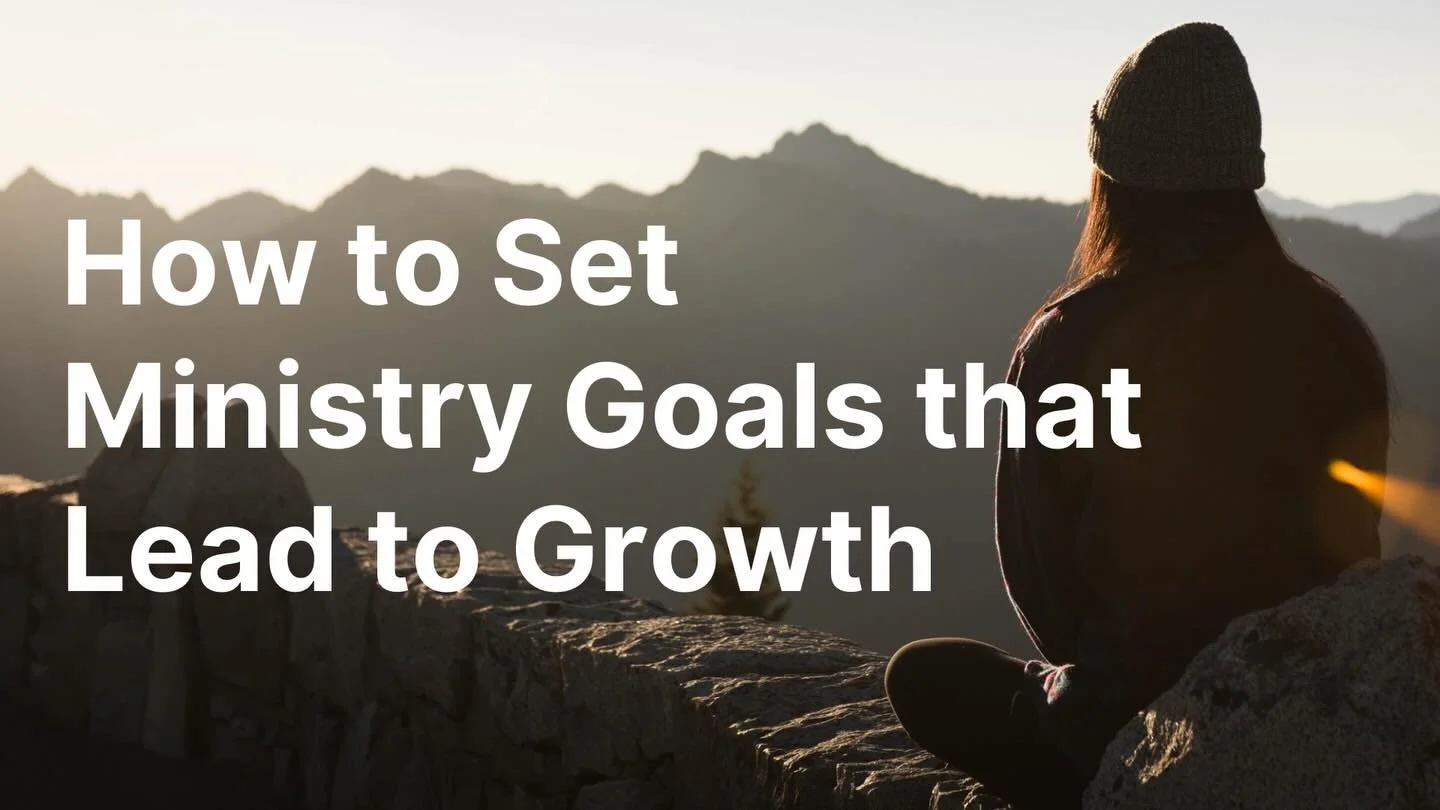 I know Christmas is coming, but 2026 will be here before you know it.  If you want to have your best year yet, you need to set ministry goals that lead to growth.  In this week&rsquo;s post, I share my 3 step method to take your ministry to the next 