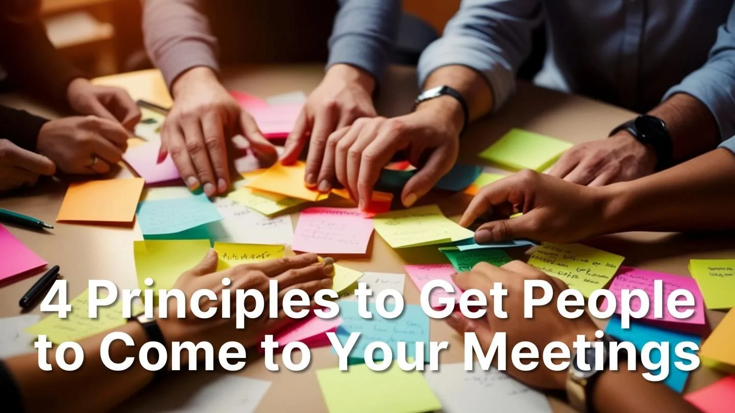 Ever planned a great volunteer meeting just to stare out the door 15 minutes before in a panic that no one is coming?  I&rsquo;ve been there more than I&rsquo;d like to admit.  That&rsquo;s why I&rsquo;ve developed 4 principles to get people to come 