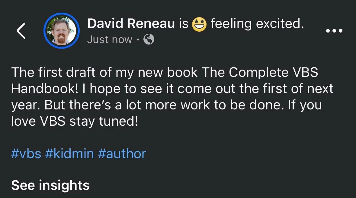 Coming in January!

#vbs #kidmin #author