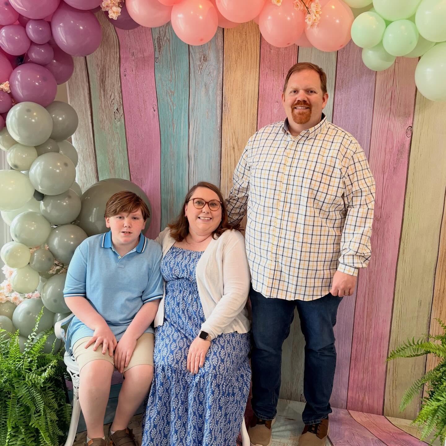 Happy Easter to everyone! It was a great first Sunday as a lead pastor. We had several salvations and lots of new guests. 

Also @ebreneau looks great in our annual Easter photo. 

#easter @encountertoccoa #heisrisen✝️