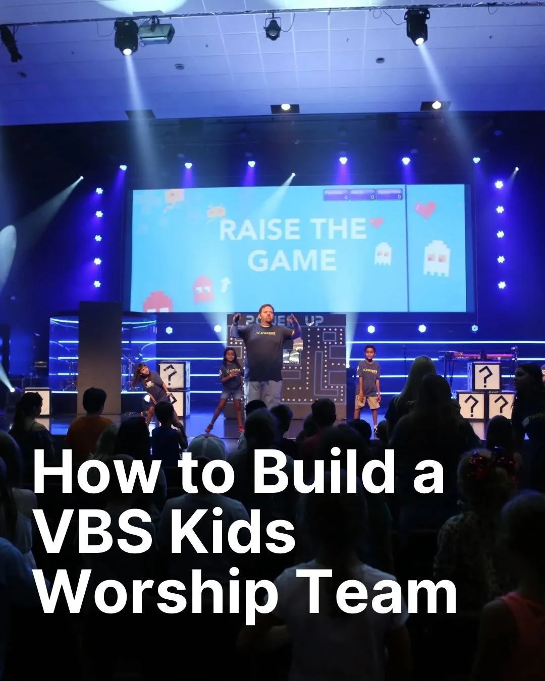 I love VBS music, but getting your kids to engage with all new songs can be tough. That&rsquo;s why I love to have a Kids VBS Worship Team. They bring energy, engagement, and enthusiasm that&rsquo;s hard to replicate with adults. This week I&rsquo;m 
