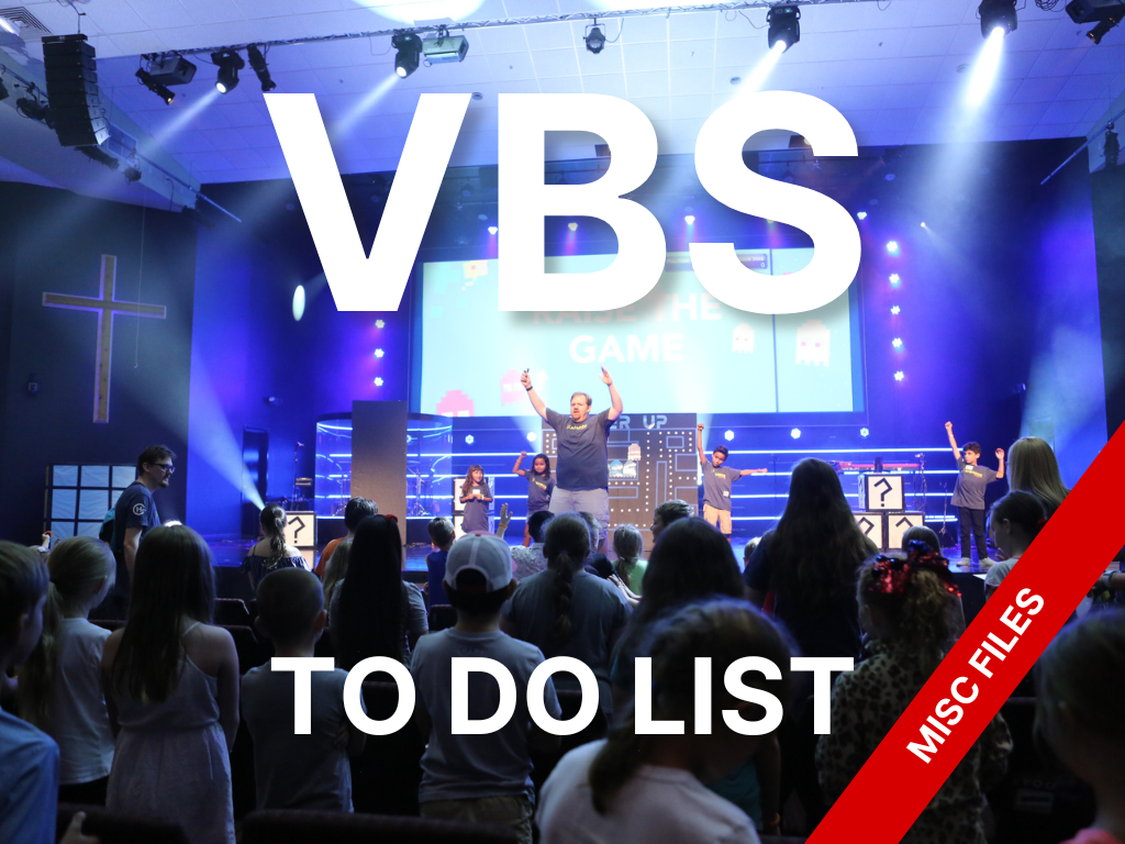 VBS To Do List