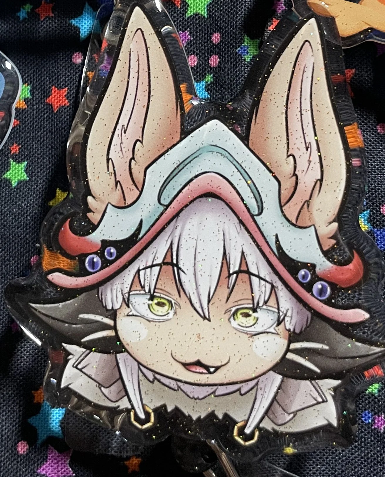 Badge Reel Clips:  Fluffy Bunny Girl