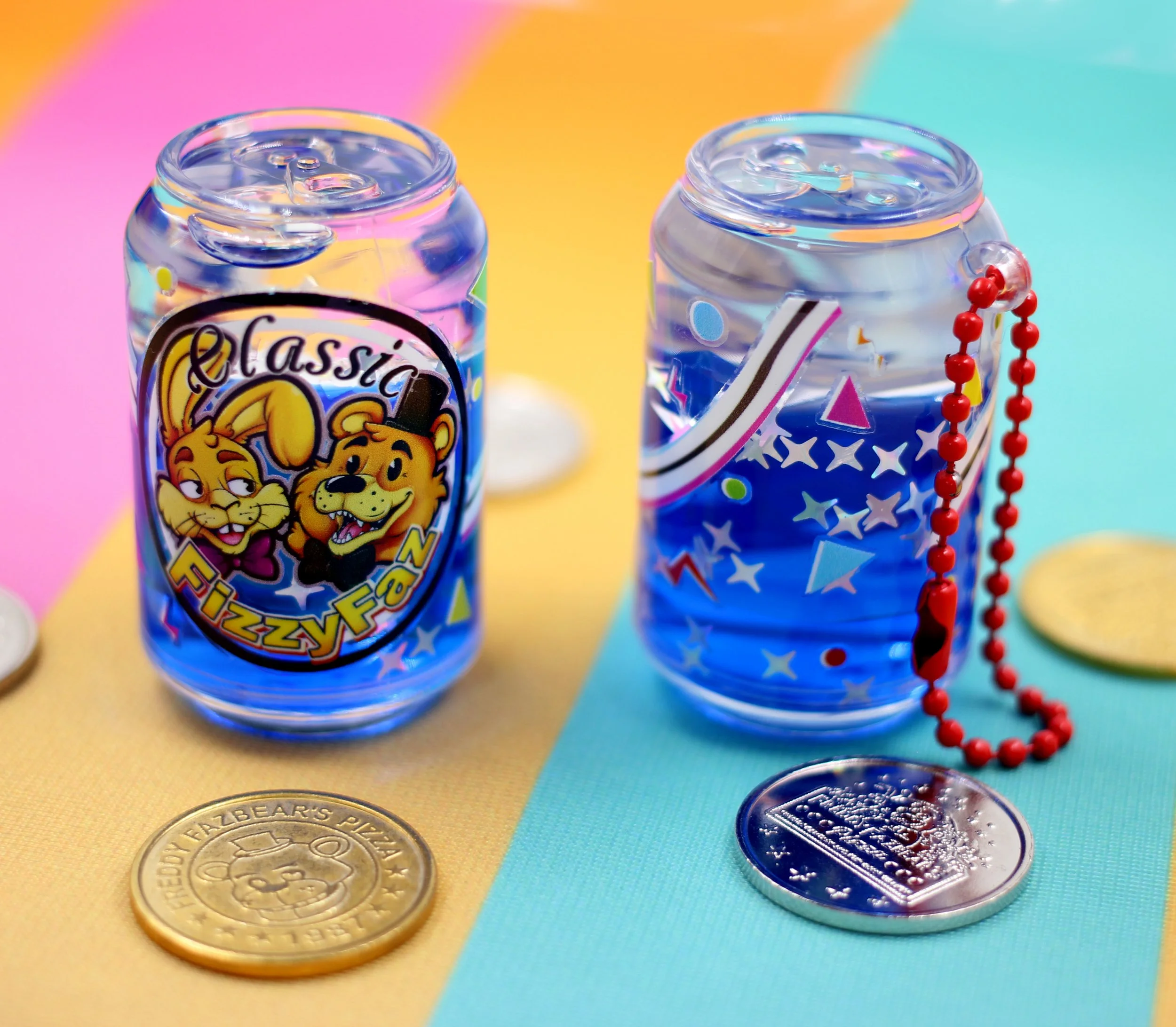 Liquid Soda Can Keychain: Classic Fizzy Faz