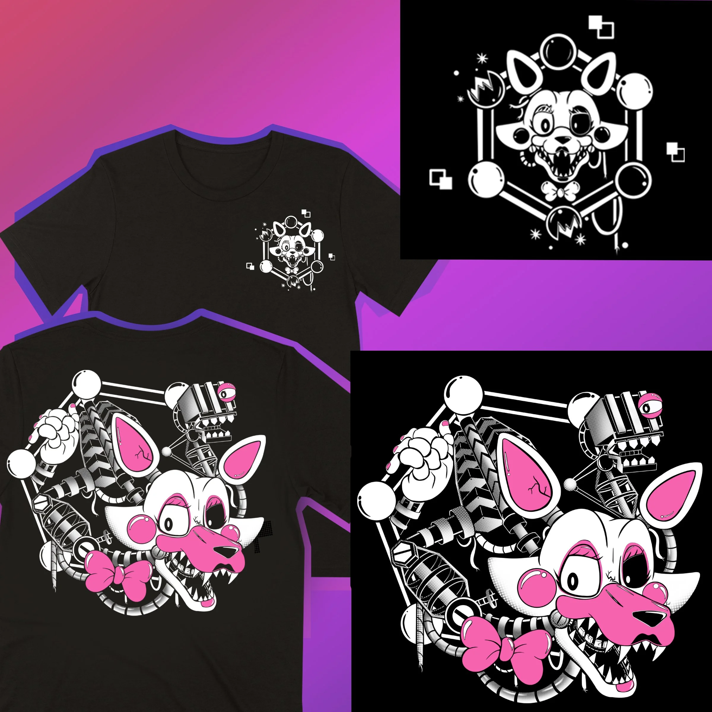 Broken Parts: Double Sided Tank & Shirt Glows In The Dark!