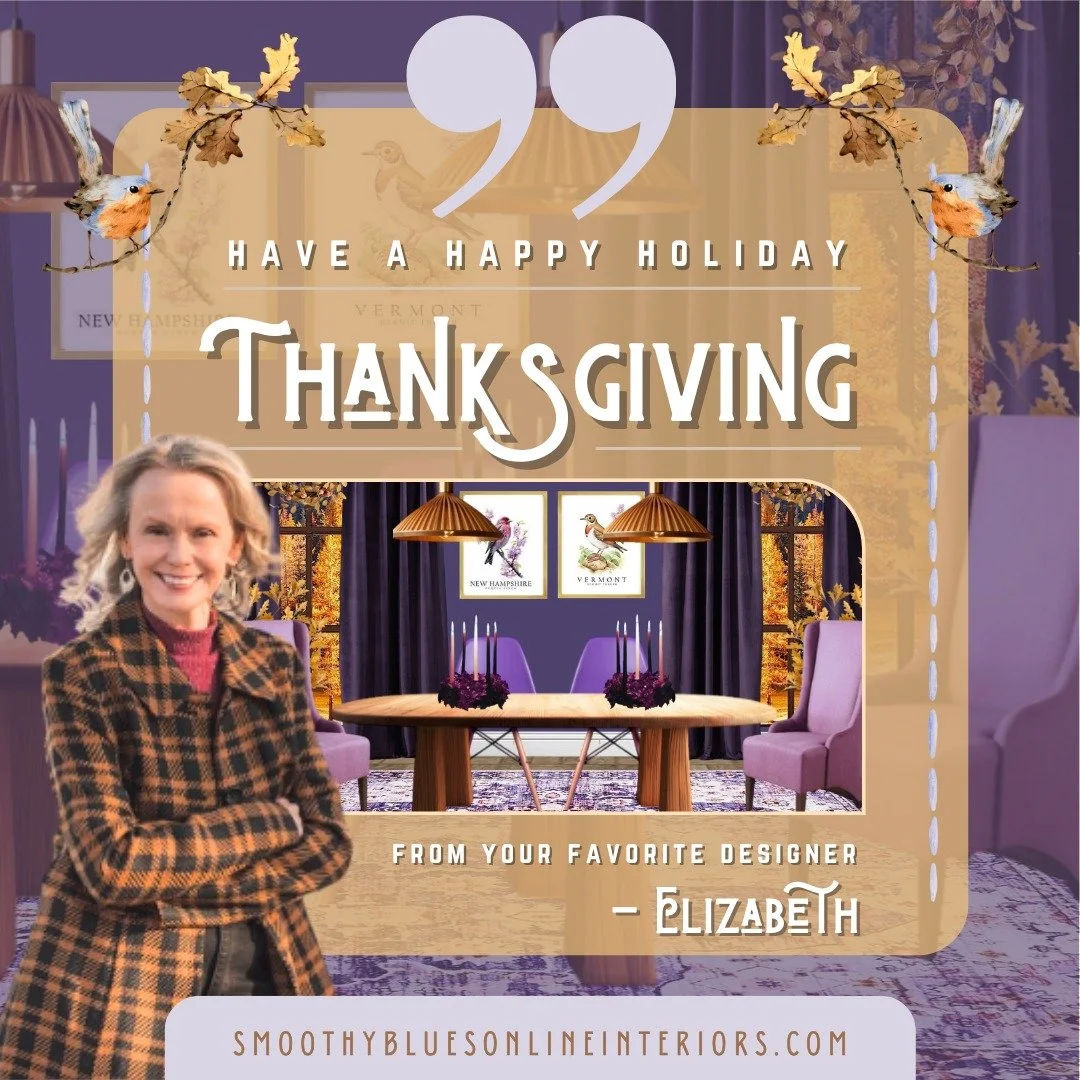 🦃💛🦃🧡🦃 HAPPY THANKSGIVING!! May the warm glow of Autumn surround you as you gather to celebrate with family and friends. 

Have a memorable day!

- Elizabeth 💜

#holidaydining
#thanksgivingdecorating
#edesigns
#interioredesigners
#vermontinterio