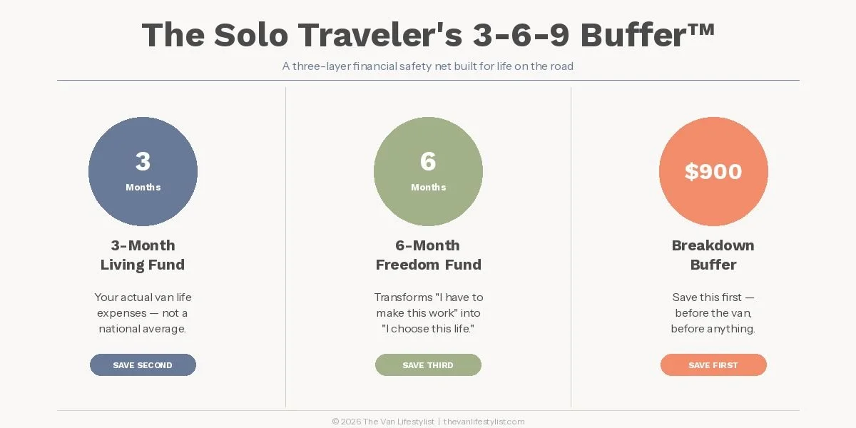 The 3-6-9 Buffer™: The Financial System That Keeps Vanlifers on the Road