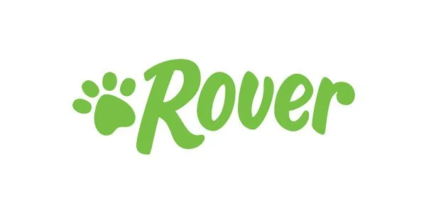 Green "Rover" logo with a paw print on a white background.
