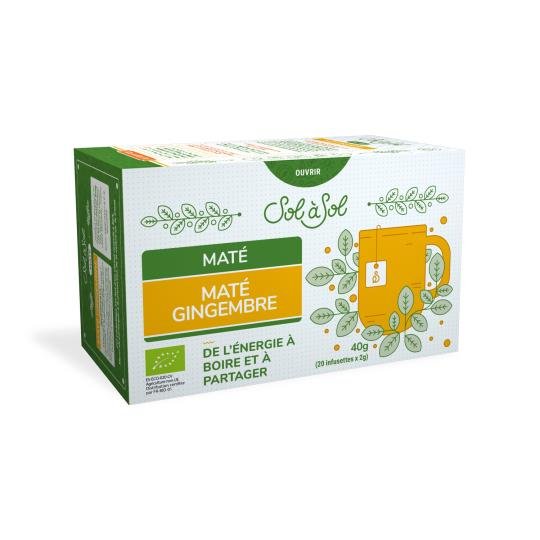 Infusettes maté gingembre
