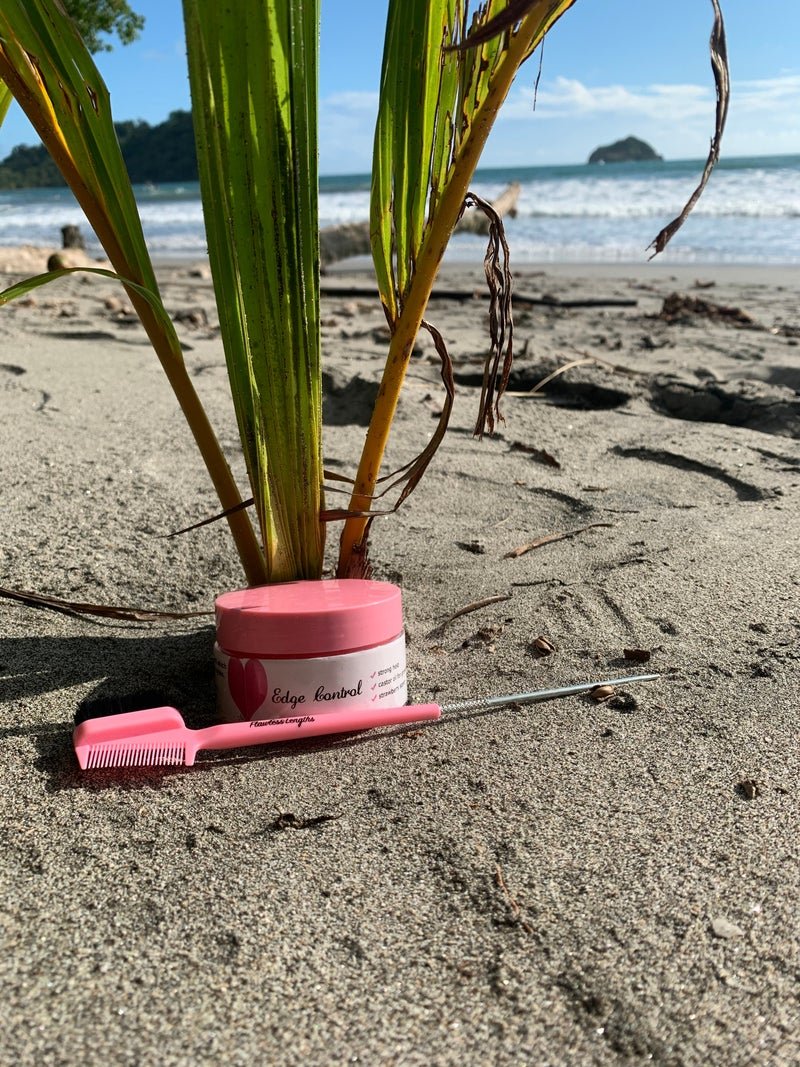Flawless Lengths Strawberry Jolly Rancher Scented Edge Control plus edge brush