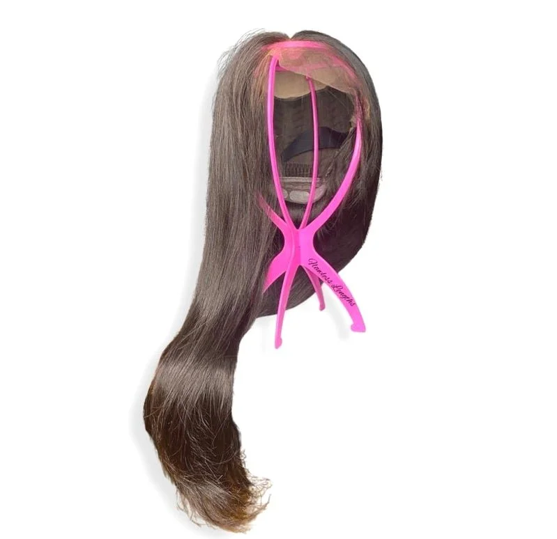Flawless Lengths Hot Pink Wig Stand: Ottawa, Canada-Flawless Lengths - Main Image