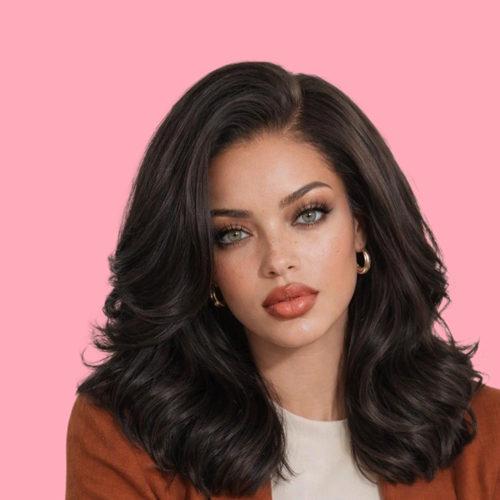 (#1B) Semi-Custom Glueless Wavy Bob Wig