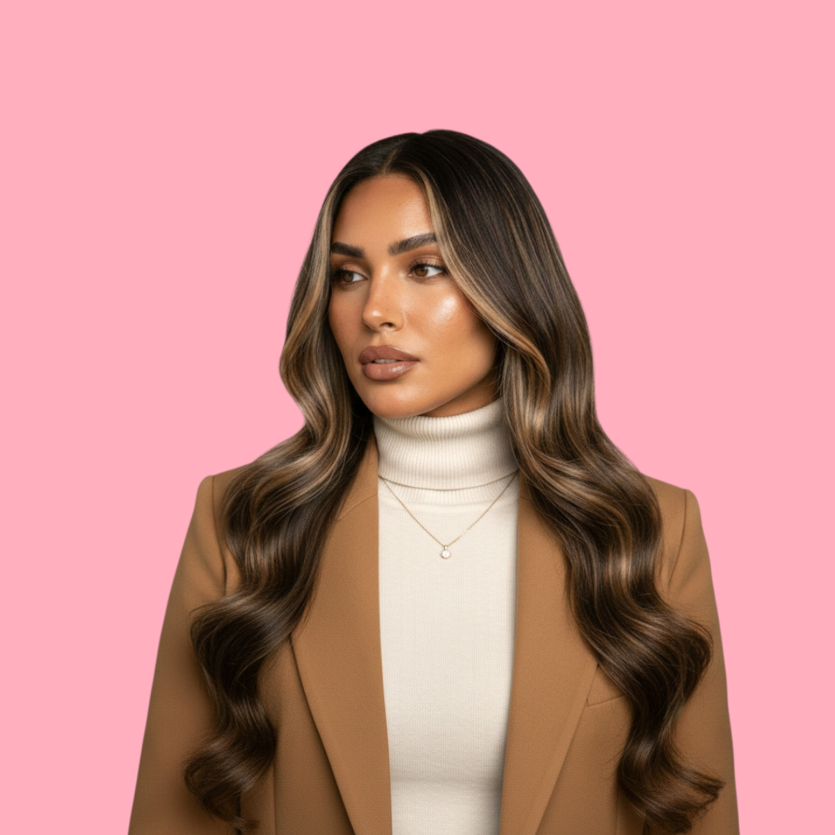 (#N263) Semi-Custom Blonde Money Piece Virgin Brazilian Human Hair Wig