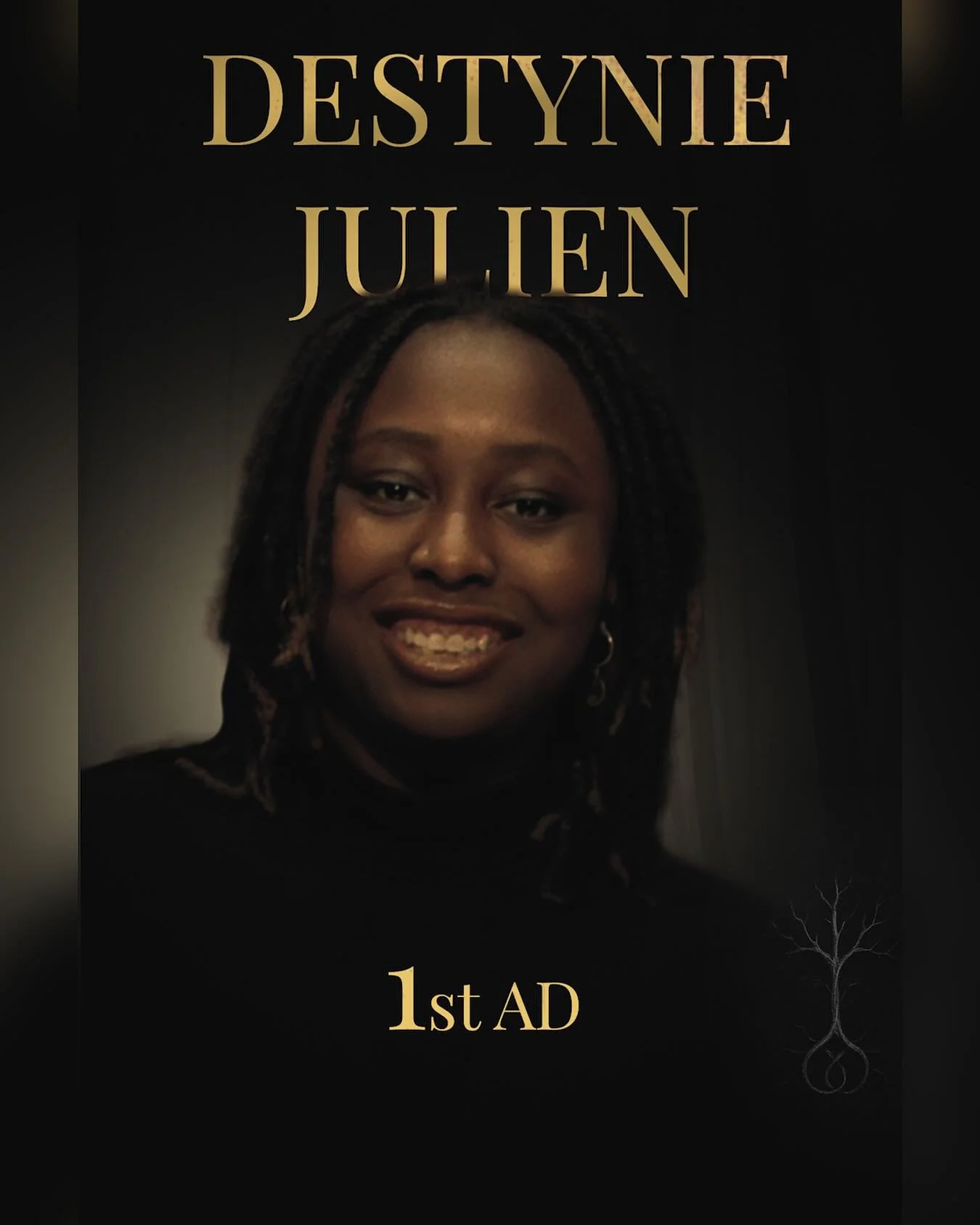 ⭐ Crew Spotlight &mdash; Destynie Julien ⭐&thinsp;
&thinsp;
Destynie is a NYC-based assistant director and production worker in film, TV, and theater. Her love for storytelling has allowed her to work across multiple outlets, including off Broadway t