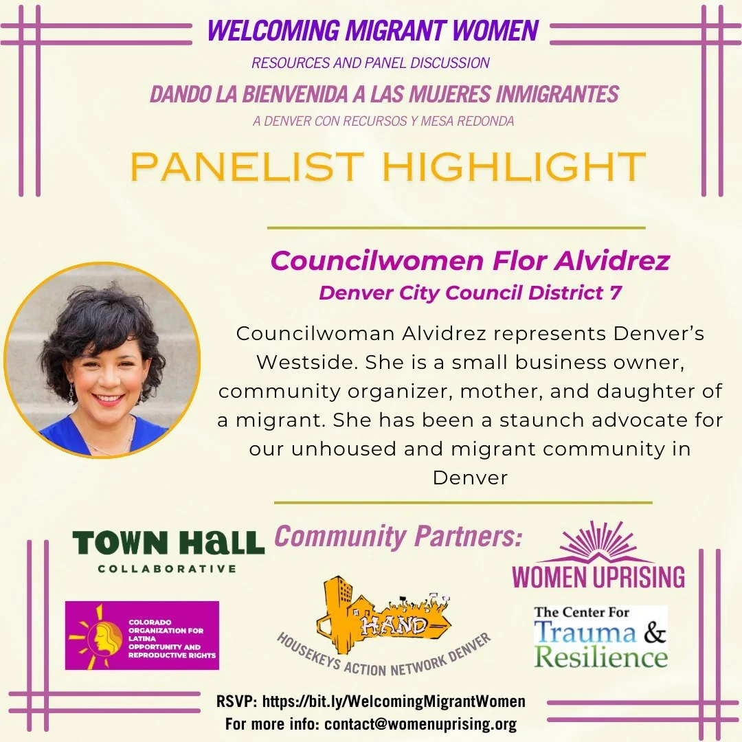 We are so excited for Sunday's Event, Welcoming Migrant Women: Discussion, Resources and Clothing Drive, https://www.facebook.com/events/932539961872909. In celebration want to share our panelists over the next few days. We hope to see you on Sunday;