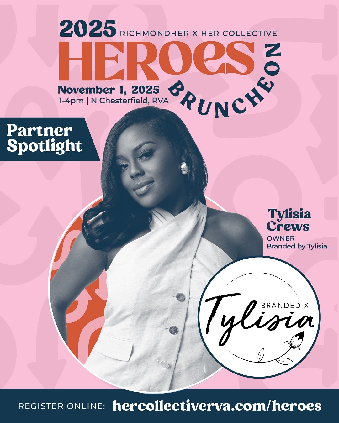 Partner Spotlight: Tylisia Crews of Branded x Tylisia 🎥

We&rsquo;re so excited to welcome back one of our own, Tylisia Crews, as part of this year&rsquo;s HERoes Bruncheon team! 💙

The creative eye behind @brandedbytylisia , she&rsquo;s graciously