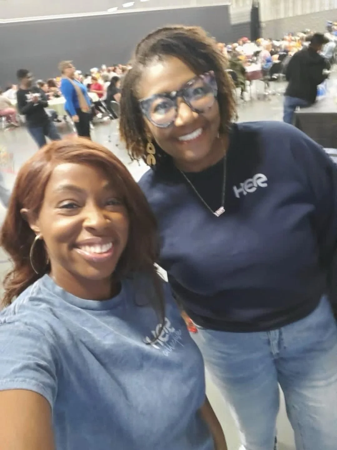 Yesterday, Angela and Marian offered their time and their hearts to volunteer at Liberation Church&rsquo;s Thanksgiving Pantry. Moments like this remind us how often Black women carry the light in our communities, showing us what it means to care wit