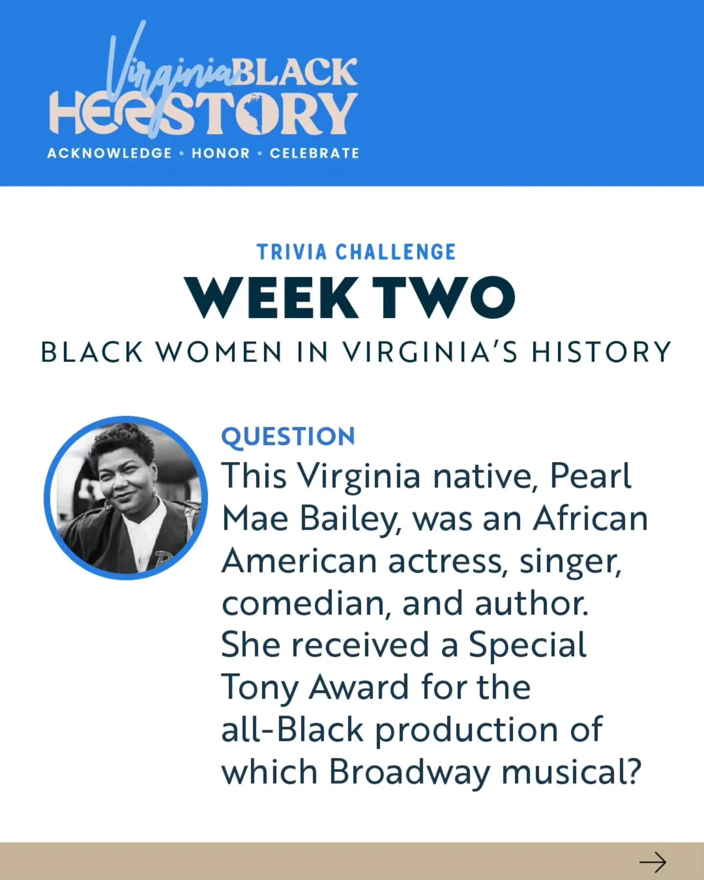🎉 Week Two of Black HERstory Trivia is officially LIVE!

Come hang out with us in our stories every Wednesday this month as we celebrate, learn, and play for a chance to snag our Black HERstory tee.

Let&rsquo;s see how you do this week. 👀

#BlackH