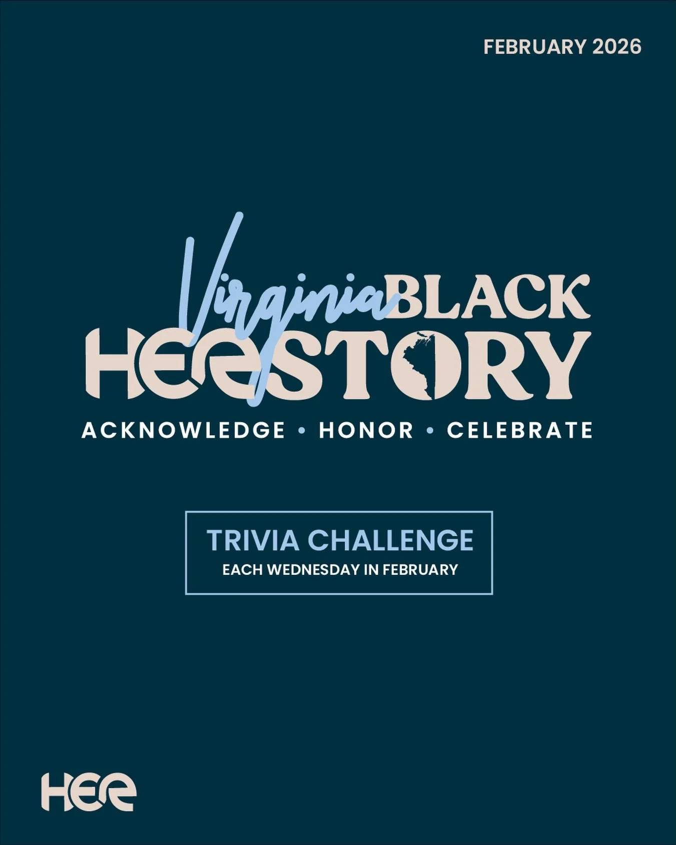 Virginia Black HERstory Month Trivia ✊🏾💙

This February, join us on Instagram as we celebrate the brilliance and impact of Black women across the Commonwealth.

Every Wednesday in February, we&rsquo;ll be hosting Virginia Black HERstory Trivia in o