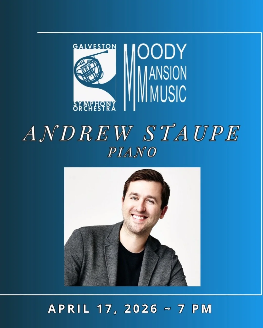 Season 47 closes with two standout finales: pianist Andrew Staupe at Moody Mansion, and Masterworks V: Motion &amp; Memories, celebrating FotoFest&rsquo;s 40th in The Grand 1894 Opera House
 
Sunday at the Symphony features Glass&rsquo;s The Photogra