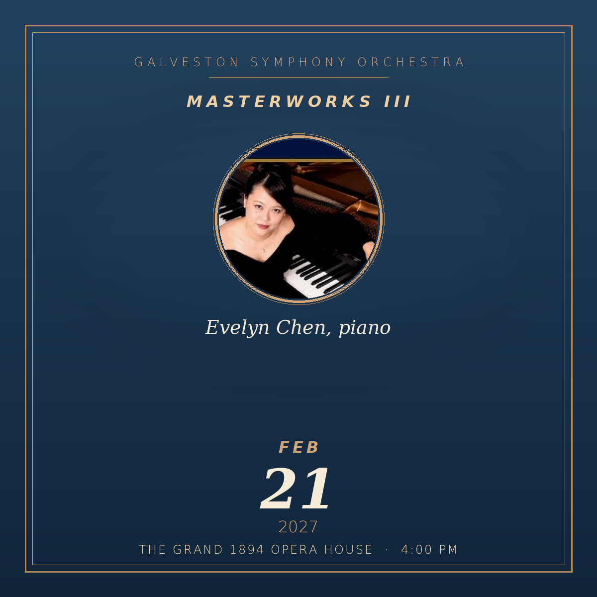 Masterworks III:  Evelyn Chen, piano 
