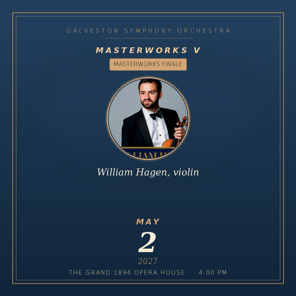 Masterworks V:  William Hagen, violin (Masterworks Finale)