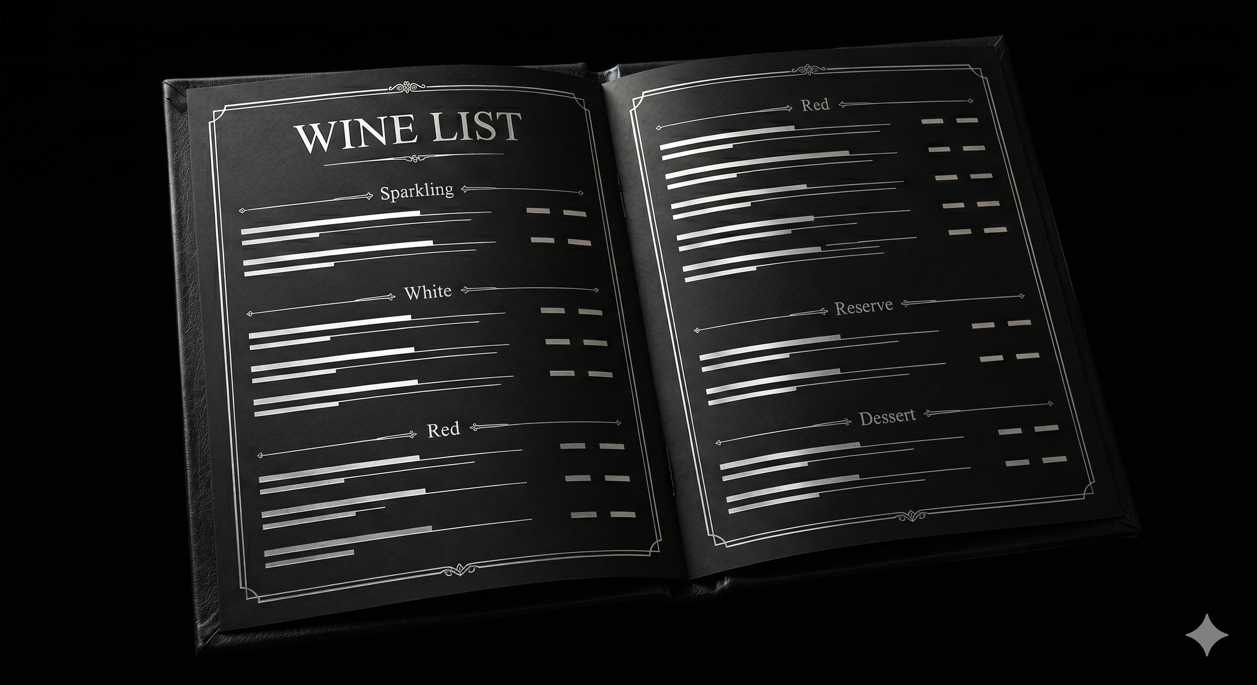 How should a wine list be organized?